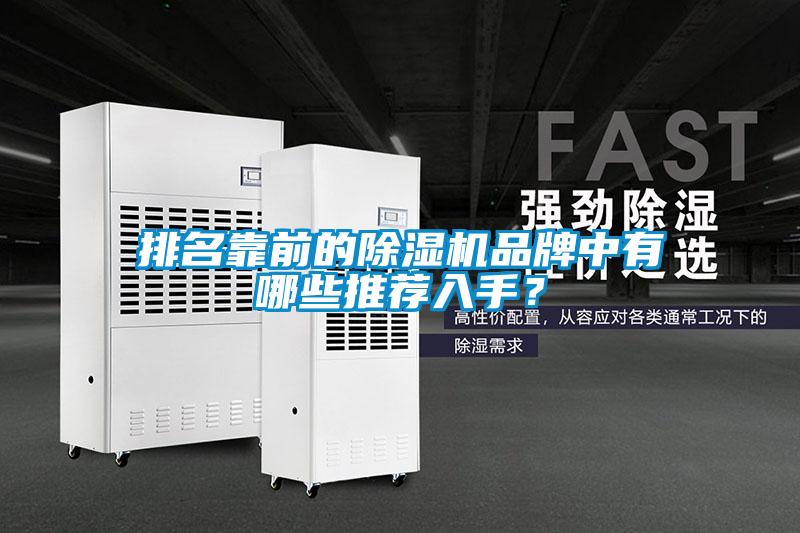排名靠前的除濕機品牌中有哪些推薦入手？