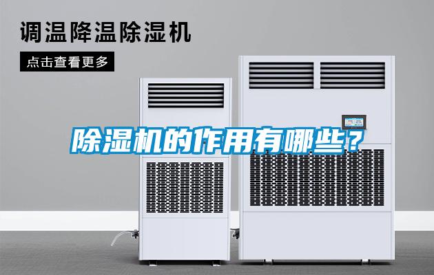 除濕機的作用有哪些？