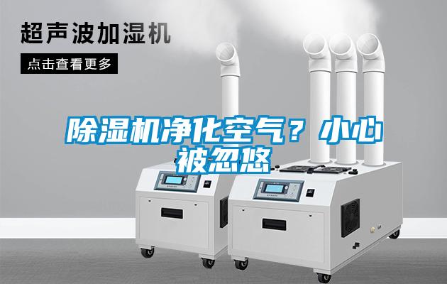 除濕機凈化空氣？小心被忽悠