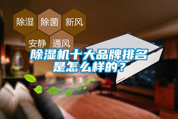 除濕機十大品牌排名是怎么樣的？