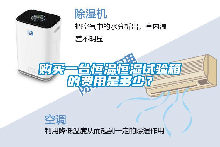 購買(mǎi)一臺恒溫恒濕試驗箱的費用是多少？