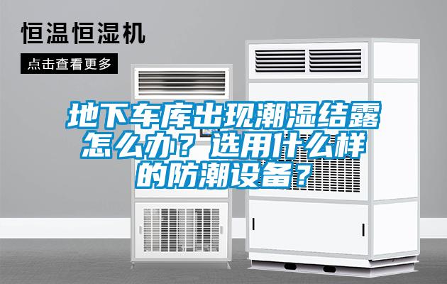 地下車(chē)庫出現潮濕結露怎么辦？選用什么樣的防潮設備？