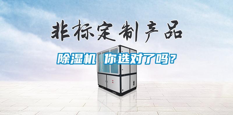 除濕機 你選對了嗎？
