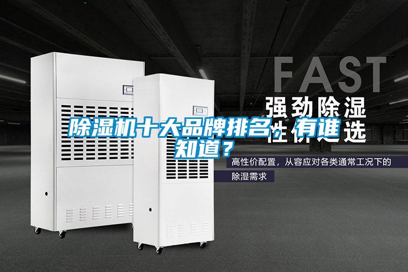 除濕機十大品牌排名，有誰(shuí)知道？