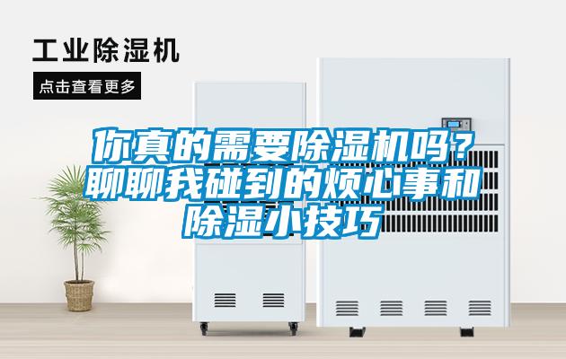 你真的需要除濕機嗎？聊聊我碰到的煩心事和除濕小技巧