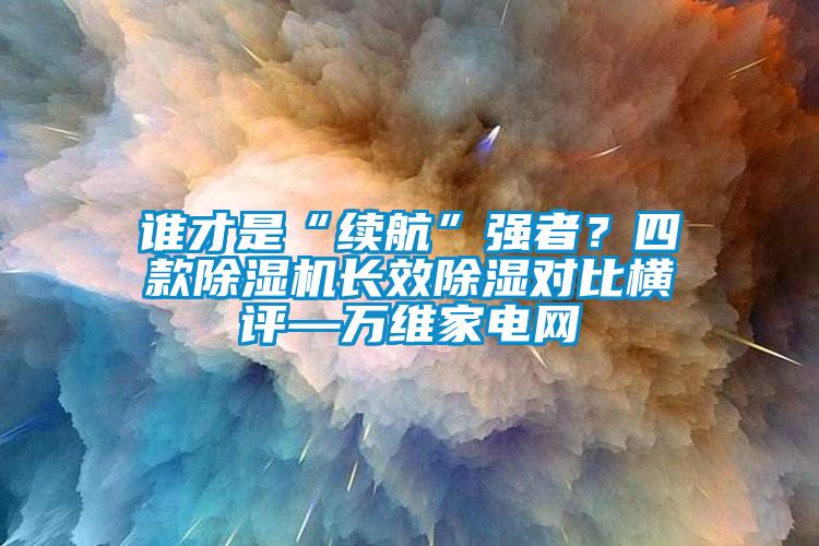 誰(shuí)才是“續航”強者？四款除濕機長(cháng)效除濕對比橫評—萬(wàn)維家電網(wǎng)