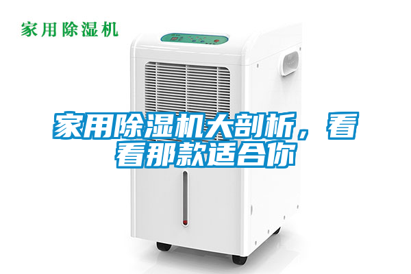 家用除濕機大剖析，看看那款適合你