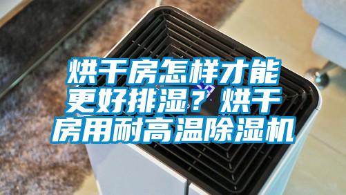 烘干房怎樣才能更好排濕？烘干房用耐高溫除濕機