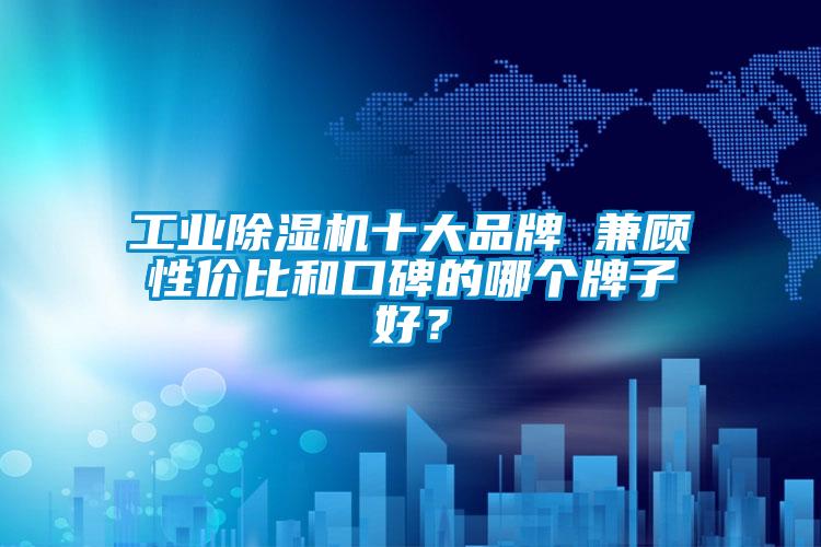 工業(yè)除濕機十大品牌 兼顧性?xún)r(jià)比和口碑的哪個(gè)牌子好？