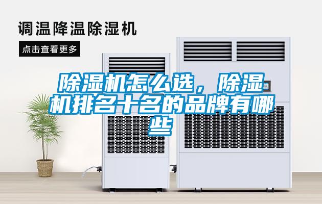 除濕機怎么選，除濕機排名十名的品牌有哪些