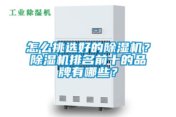 怎么挑選好的除濕機？除濕機排名前十的品牌有哪些？