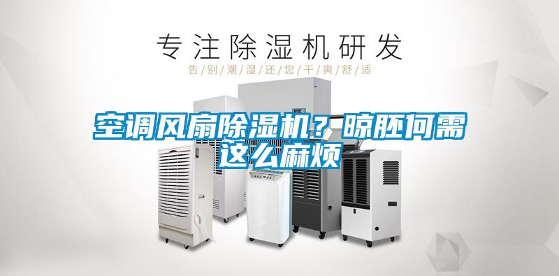 空調風(fēng)扇除濕機？晾胚何需這么麻煩