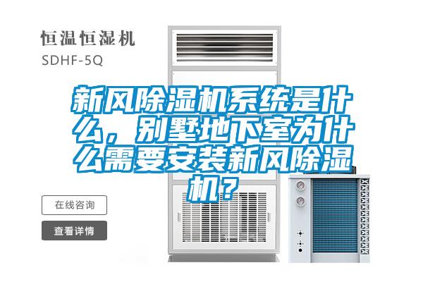 新風(fēng)除濕機系統是什么，別墅地下室為什么需要安裝新風(fēng)除濕機？