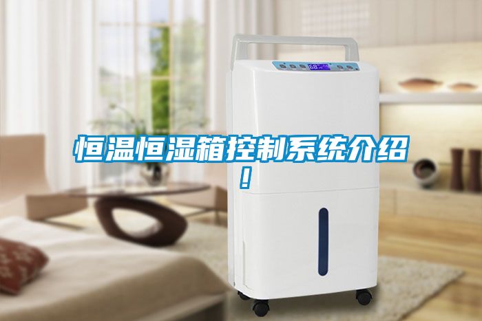 恒溫恒濕箱控制系統介紹！