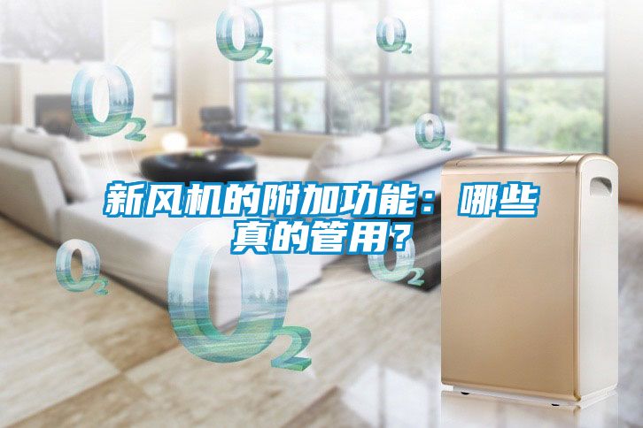 新風(fēng)機的附加功能：哪些真的管用？