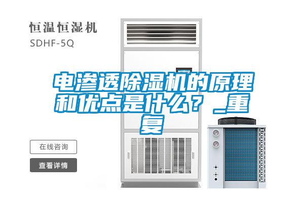 電滲透除濕機的原理和優(yōu)點(diǎn)是什么？_重復