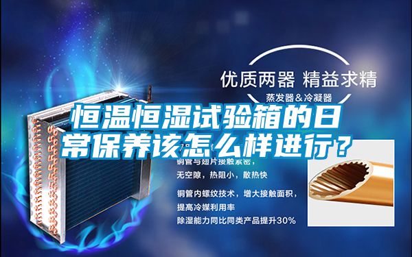 恒溫恒濕試驗箱的日常保養該怎么樣進(jìn)行？