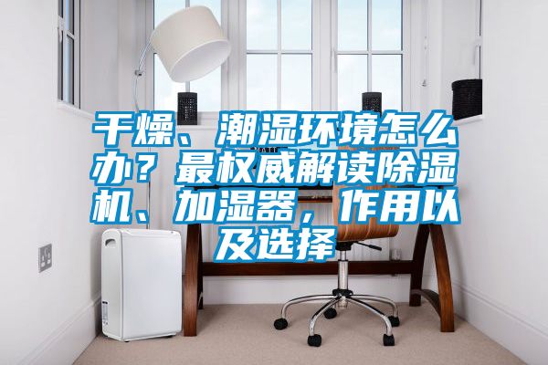 干燥、潮濕環(huán)境怎么辦？最權威解讀除濕機、加濕器，作用以及選擇