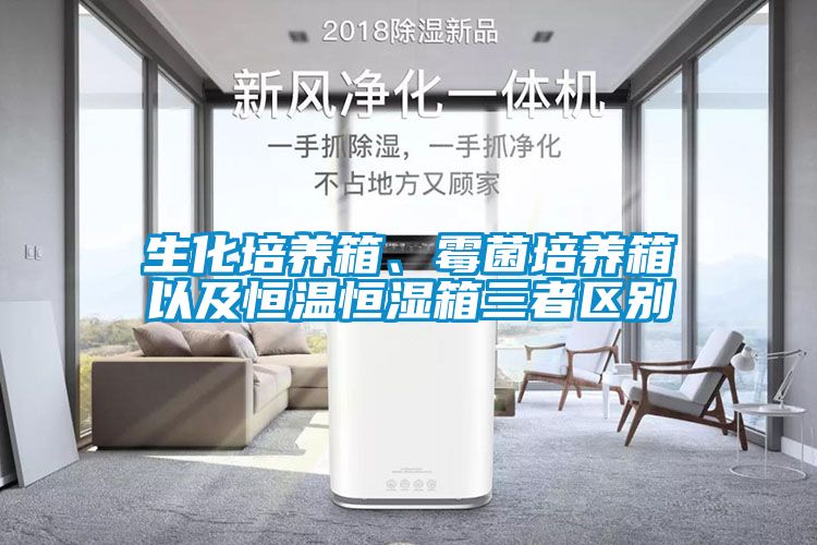 生化培養箱、霉菌培養箱以及恒溫恒濕箱三者區別