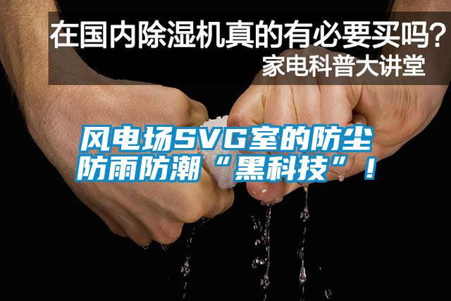 風(fēng)電場(chǎng)SVG室的防塵防雨防潮“黑科技”！