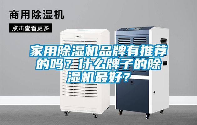 家用除濕機品牌有推薦的嗎？什么牌子的除濕機最好？